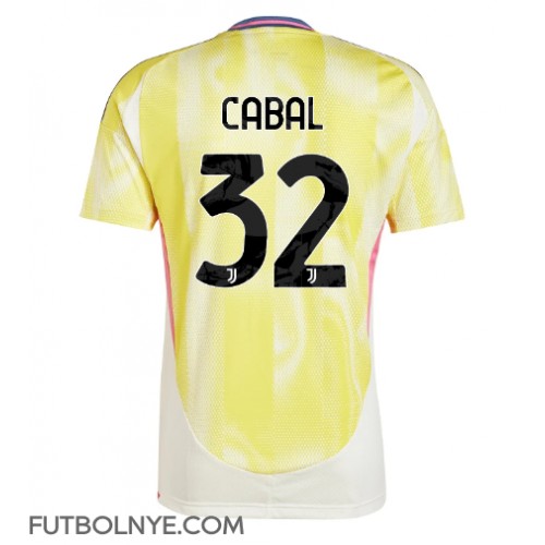 Camiseta Juventus Juan Cabal #32 Visitante Equipación 2024-25 manga corta